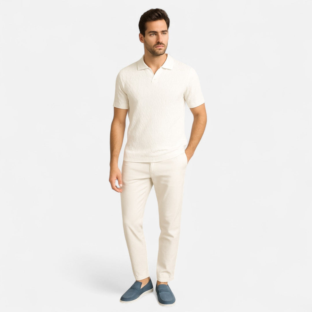 Fionn - Textured Polo Tee