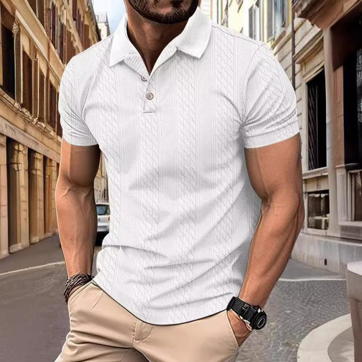 Tadhg - Woven Jacquard Polo