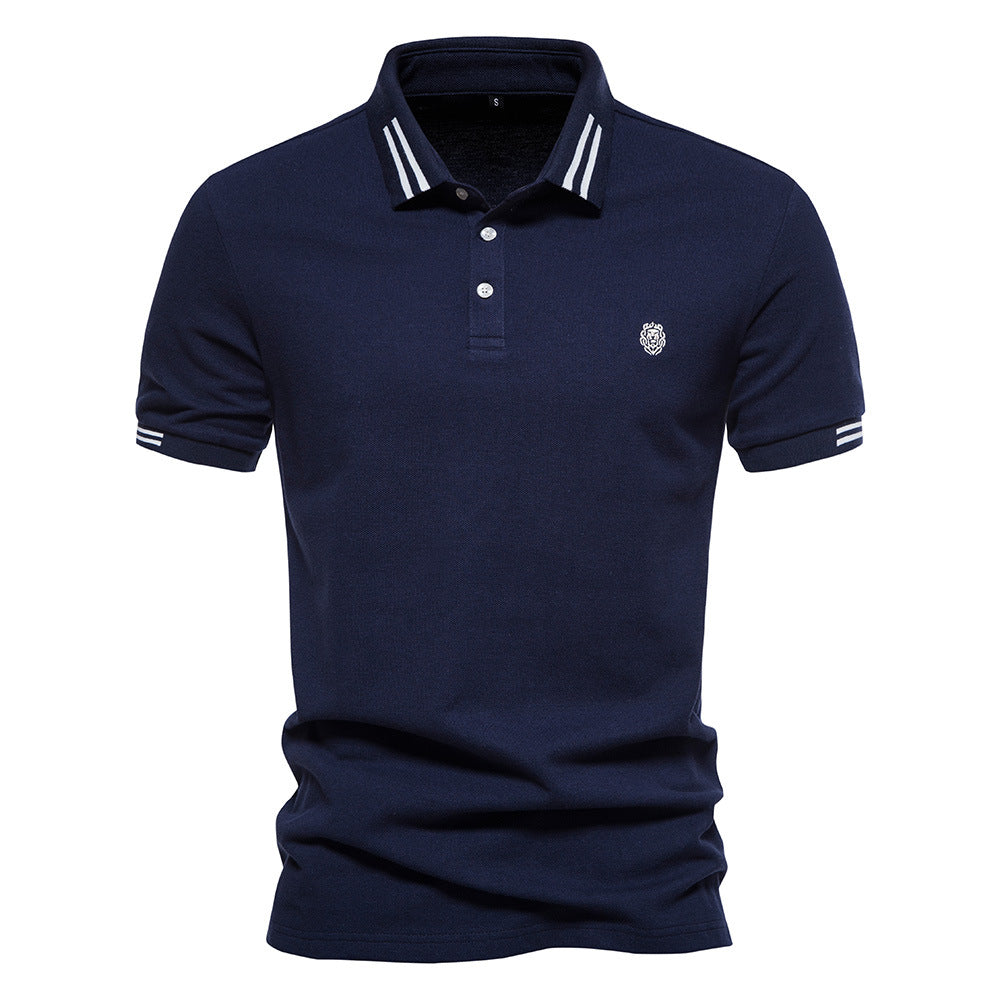 Cian - Striped Polo with Structured Design