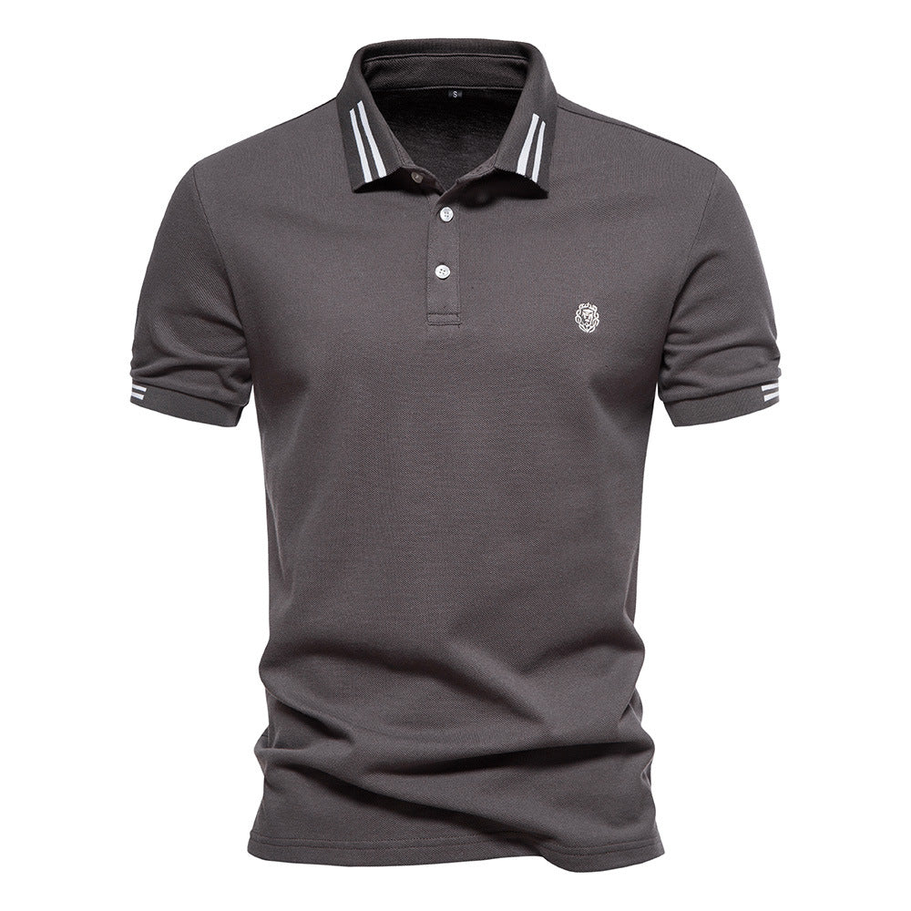 Cian - Striped Polo with Structured Design