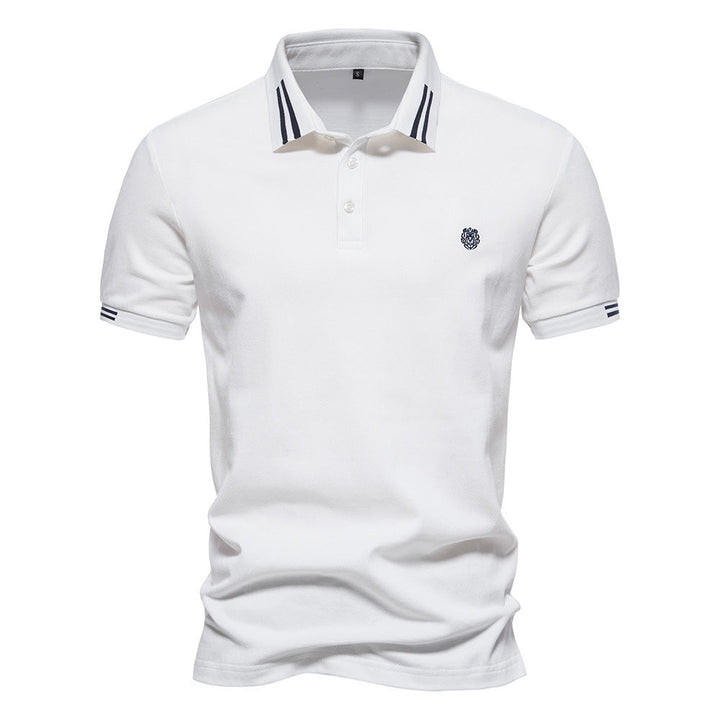 Cian - Striped Polo with Structured Design