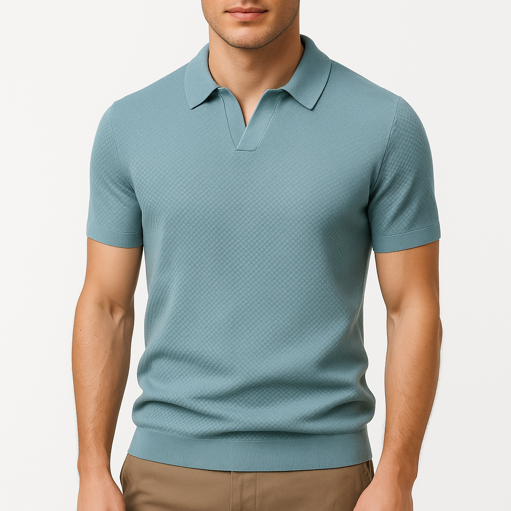 Seán - Textured Polo Tee