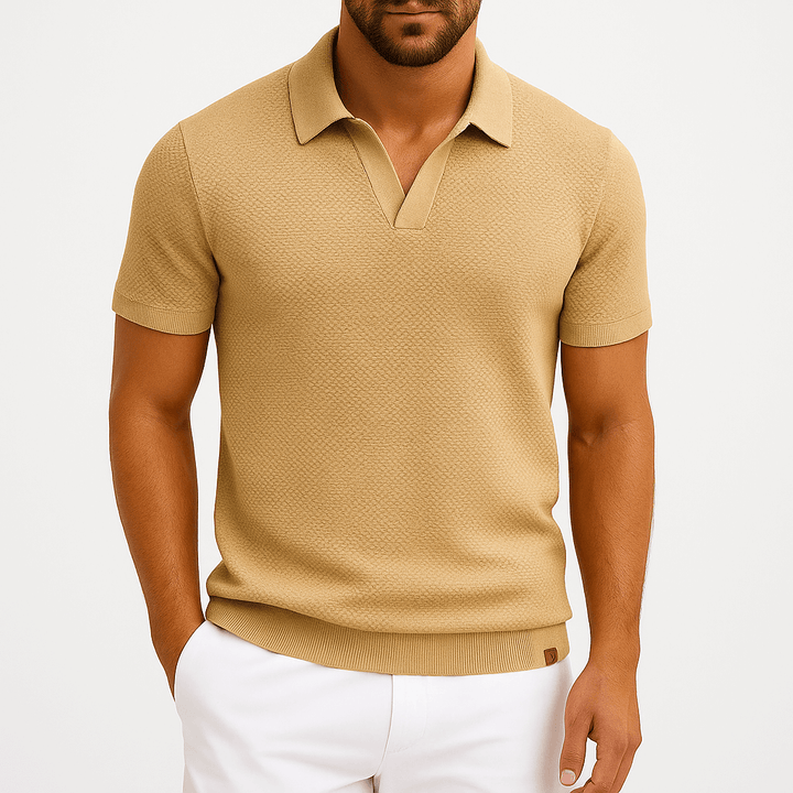 Seán - Textured Polo Tee