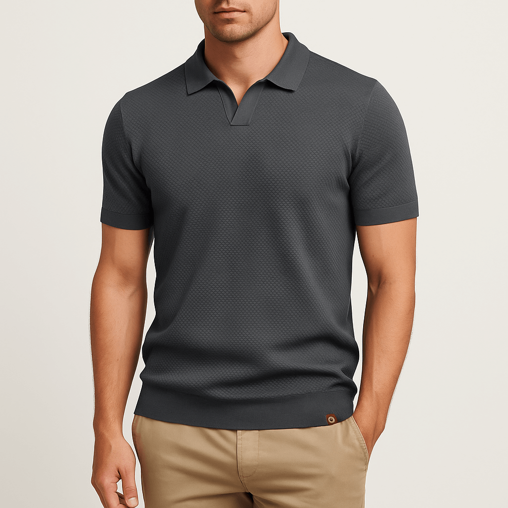 Seán - Textured Polo Tee