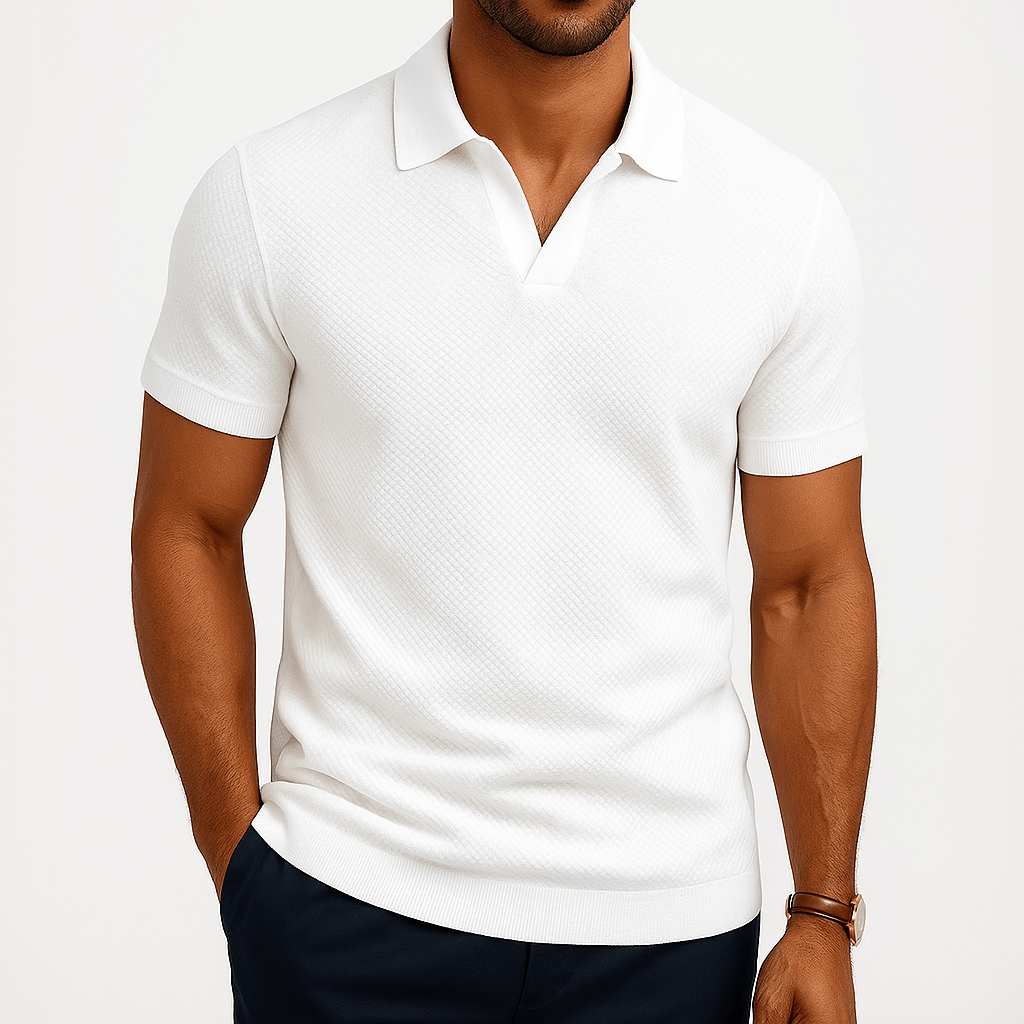 Seán - Textured Polo Tee