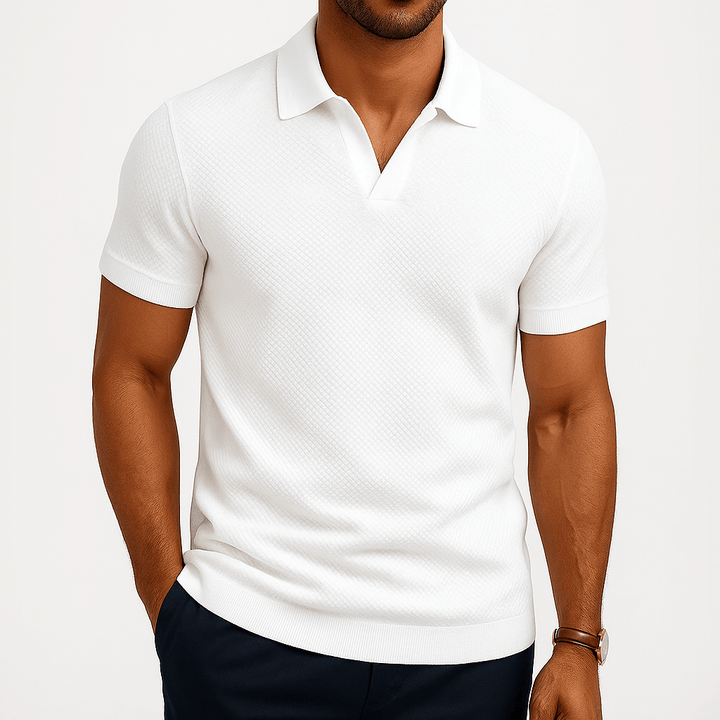 Seán - Textured Polo Tee