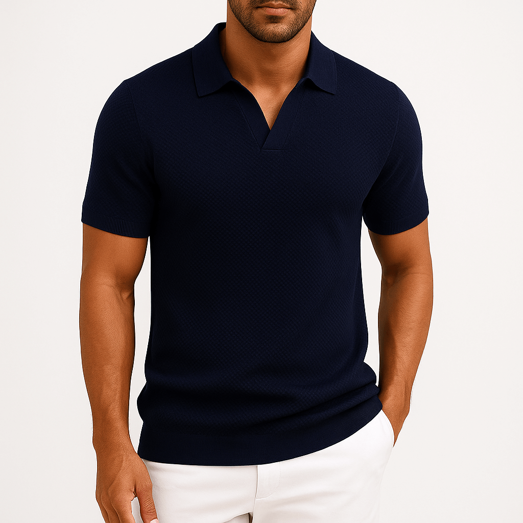 Seán - Textured Polo Tee