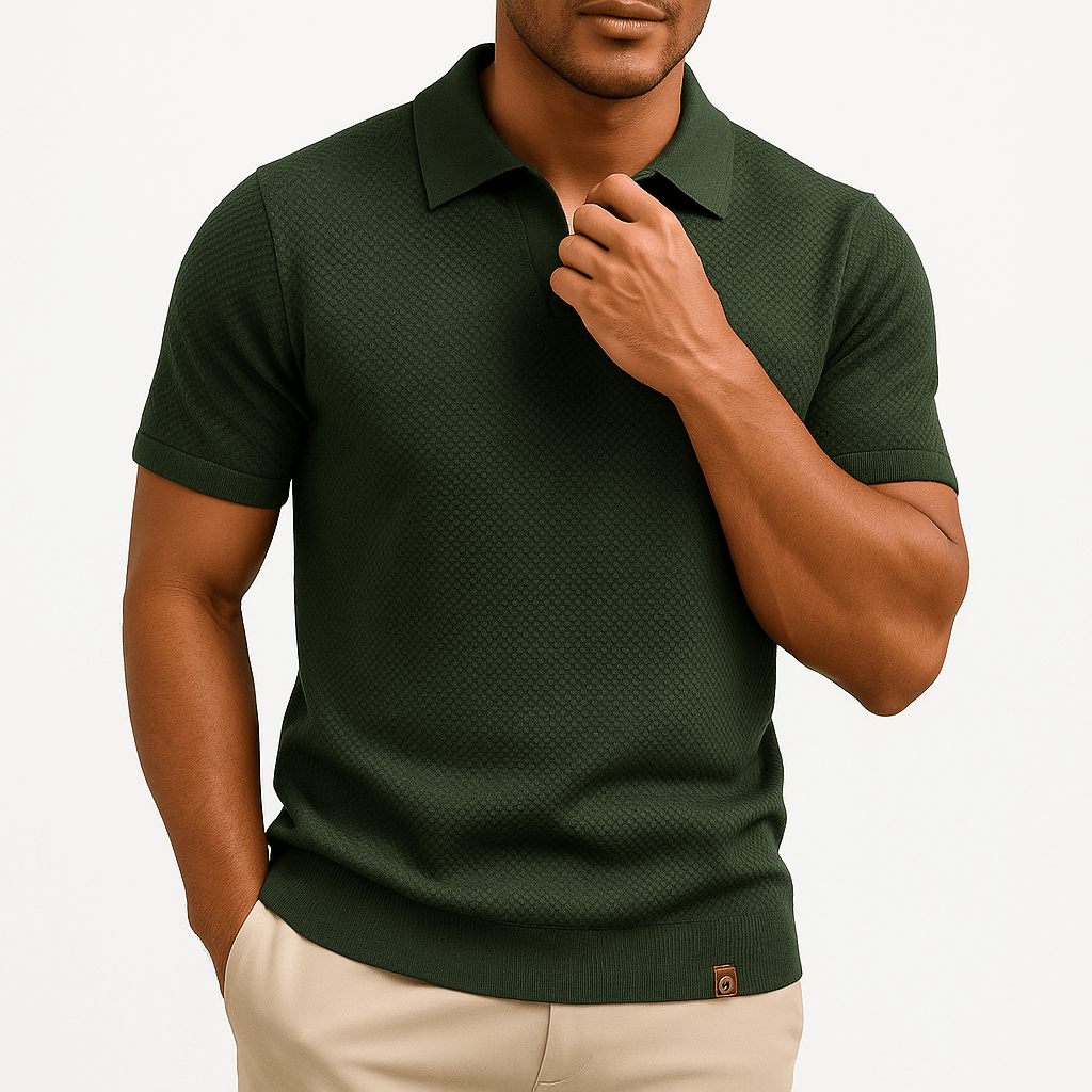 Seán - Textured Polo Tee