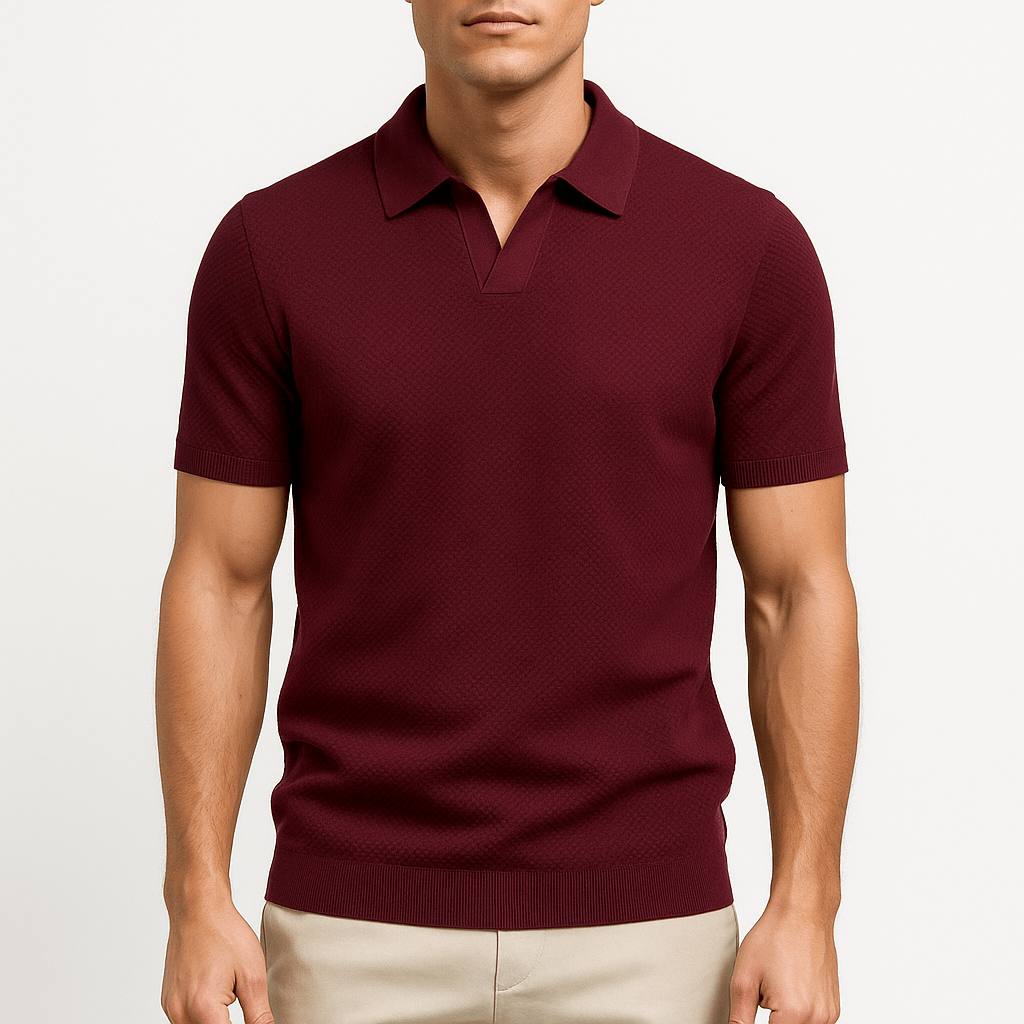Seán - Textured Polo Tee