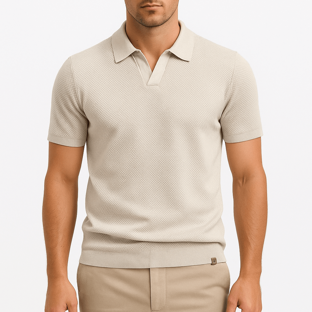 Seán - Textured Polo Tee