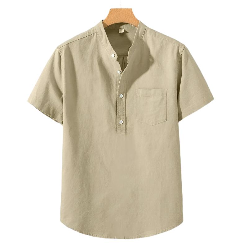 Cian - Elegant High Neck Shirt
