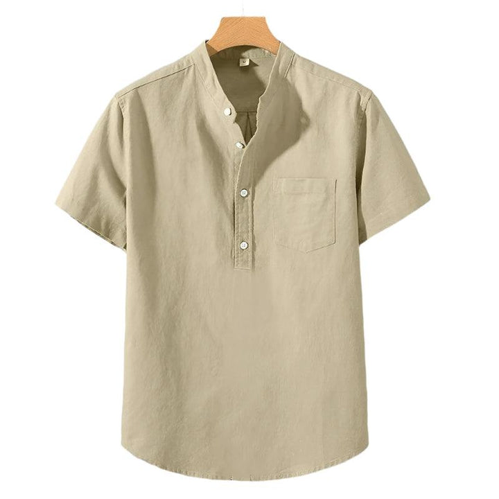 Cian - Elegant High Neck Shirt