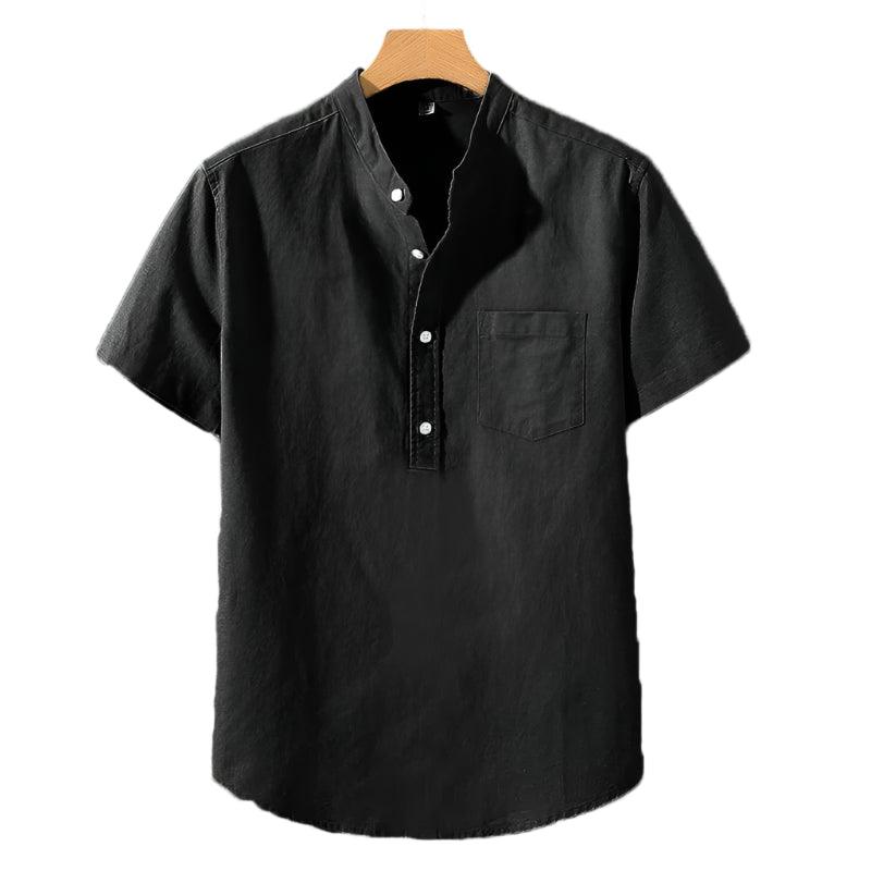 Cian - Elegant High Neck Shirt