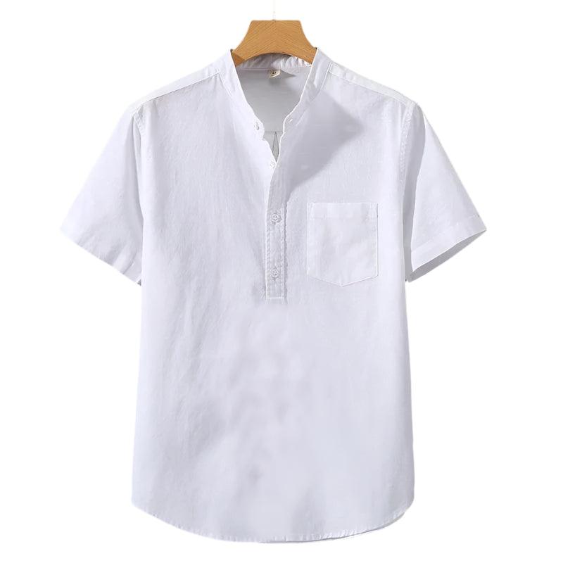 Cian - Elegant High Neck Shirt