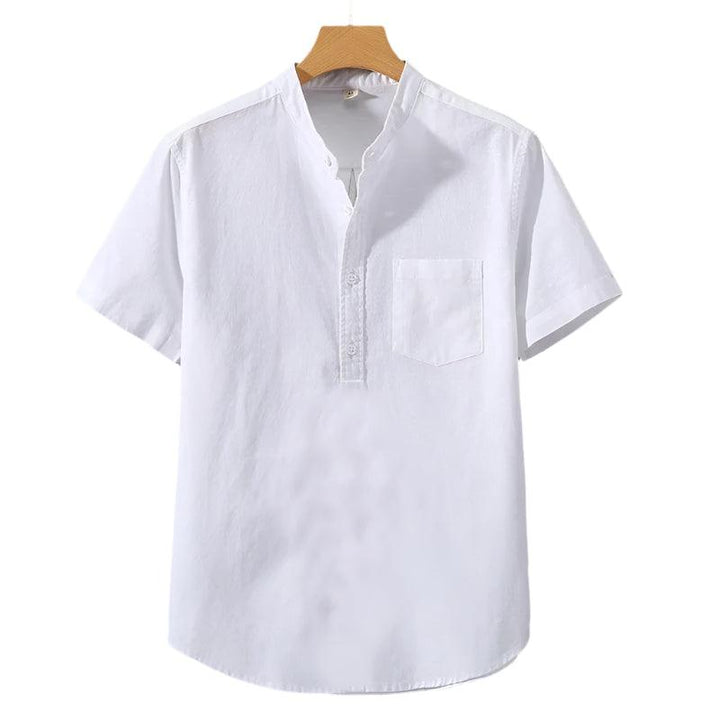 Cian - Elegant High Neck Shirt