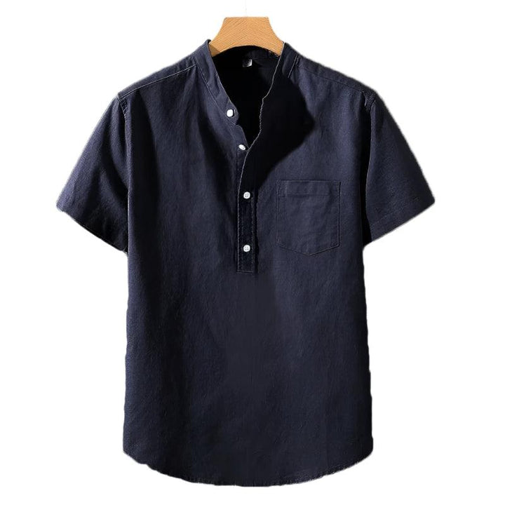 Cian - Elegant High Neck Shirt