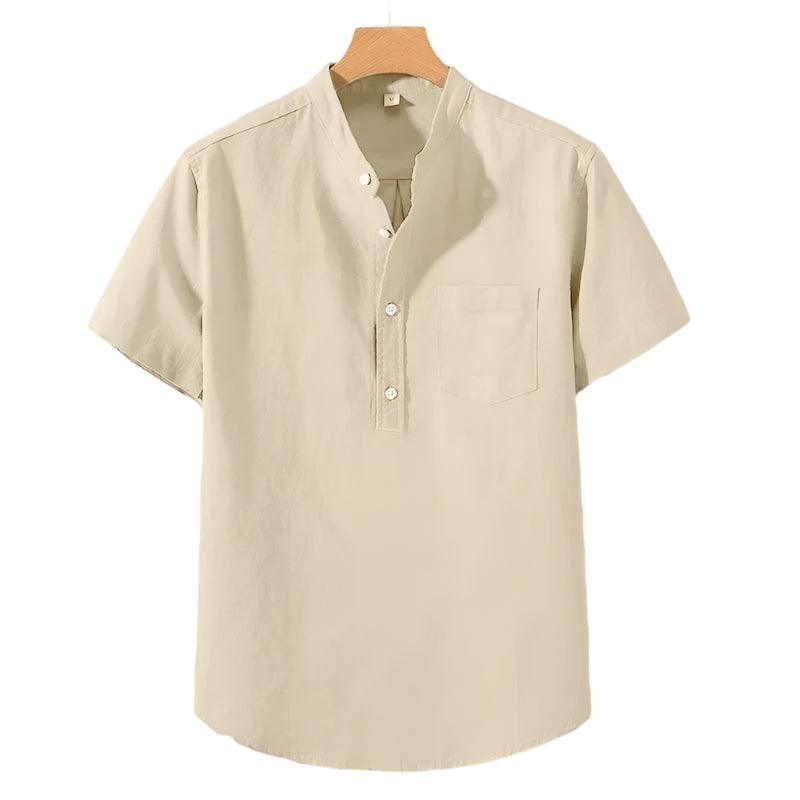Cian - Elegant High Neck Shirt