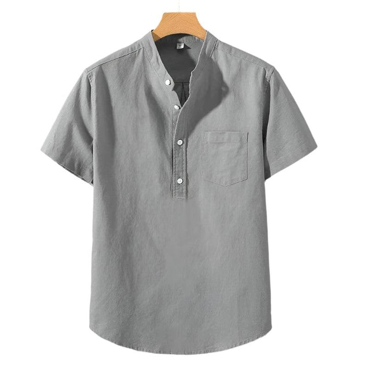 Cian - Elegant High Neck Shirt