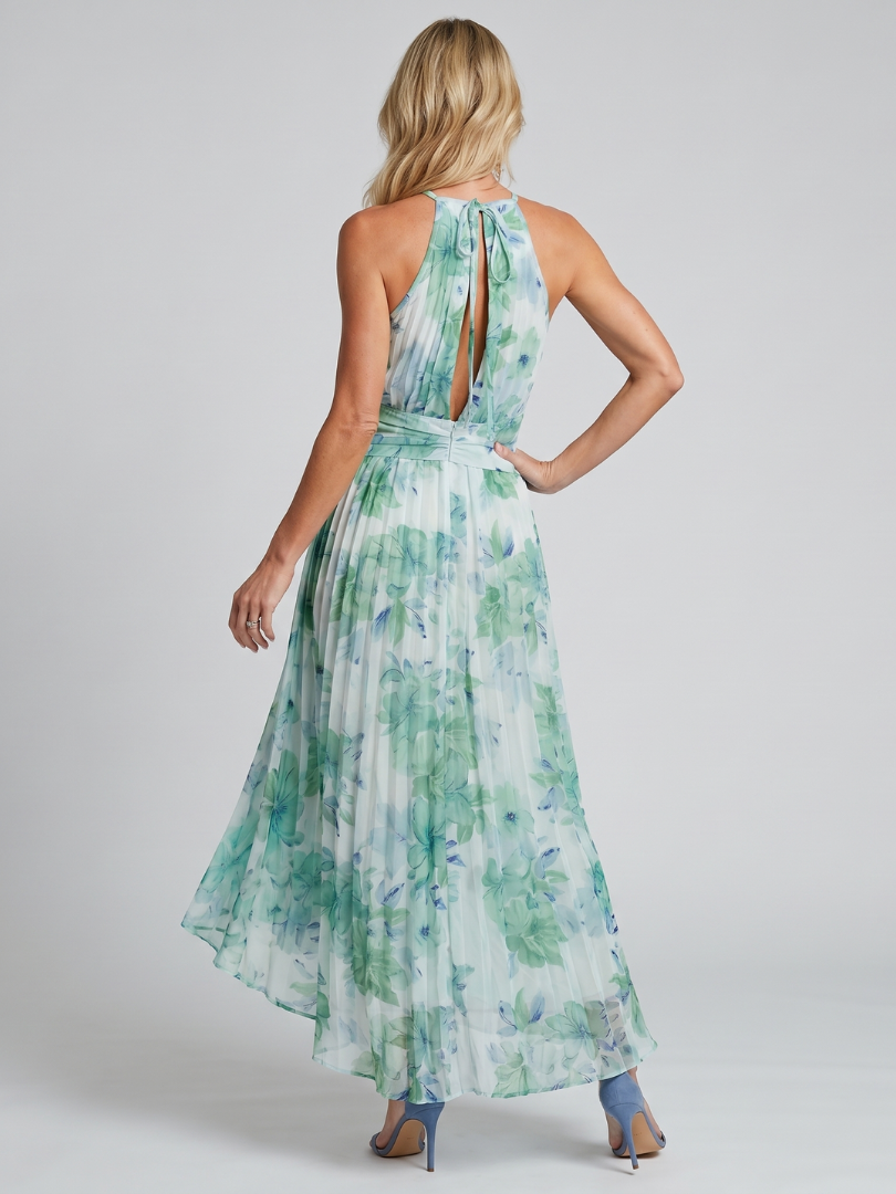 Nuala - Floral Halter Midi Dress