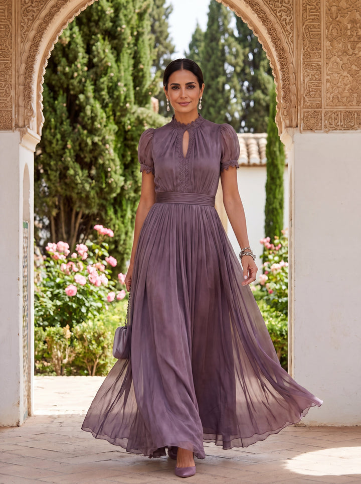 Fionnuala - Long Dress in Opulent Fabric