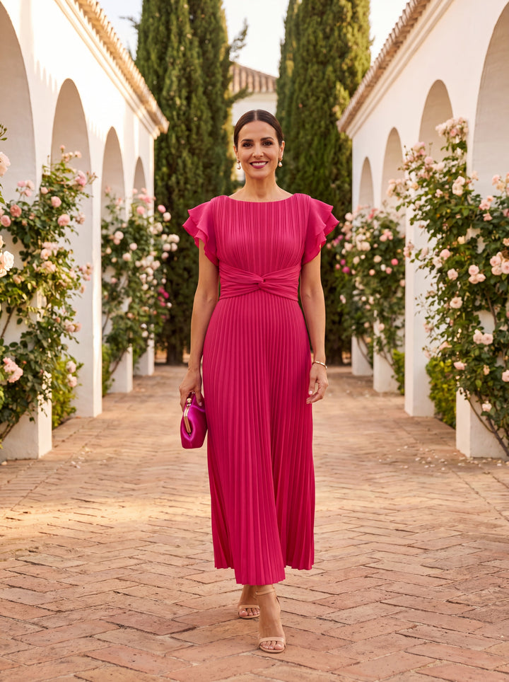 Sibeal - Pleated Evening Dress