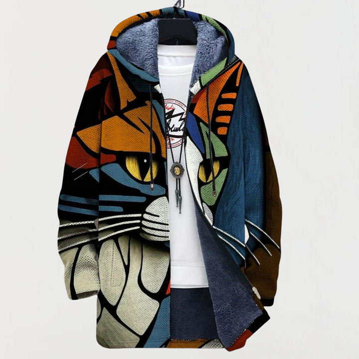 Rita - Creative Cat-Themed Cardigan