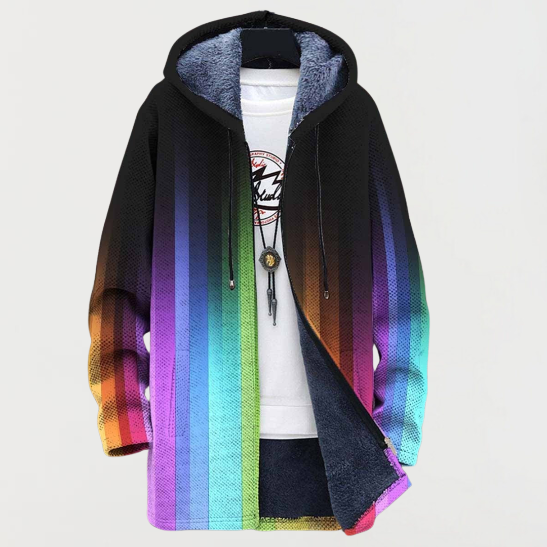 Clodagh - Hooded Striped Cardigan