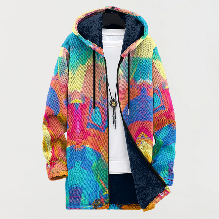 Bríd - Artistic Hooded Cardigan