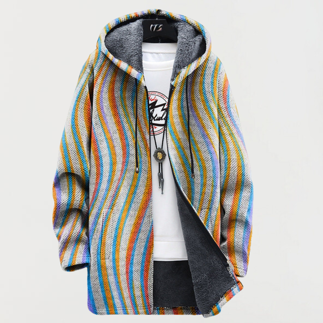 Caoimhe - Hooded Striped Cardigan