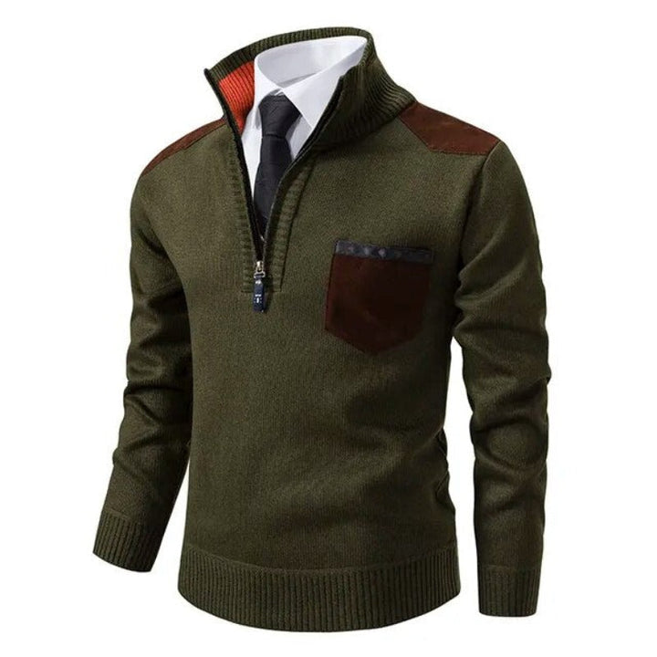 Killian - Cozy Turtleneck Sweater with Pocket Detail