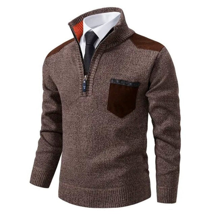 Killian - Cozy Turtleneck Sweater with Pocket Detail
