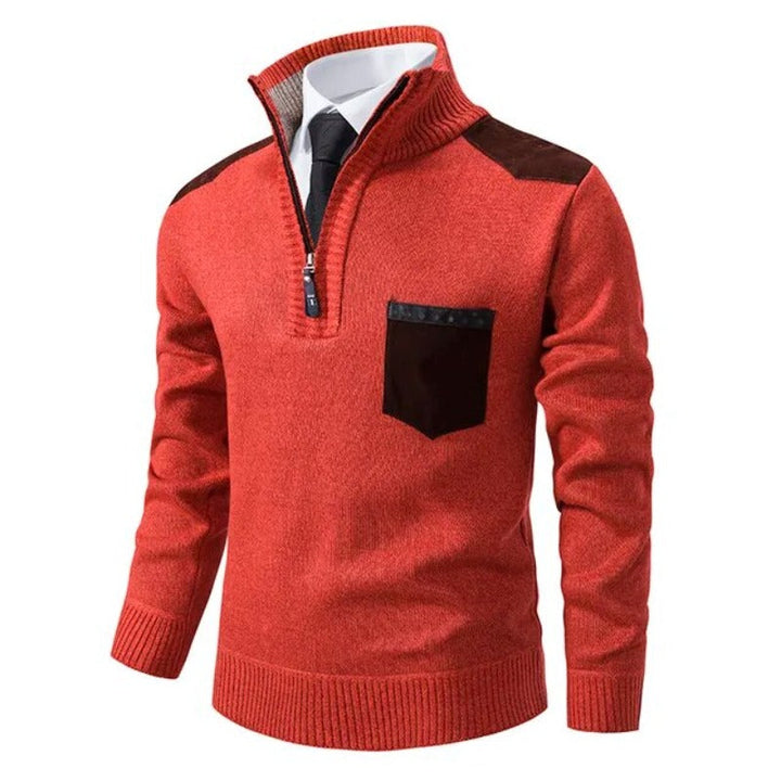 Killian - Cozy Turtleneck Sweater with Pocket Detail