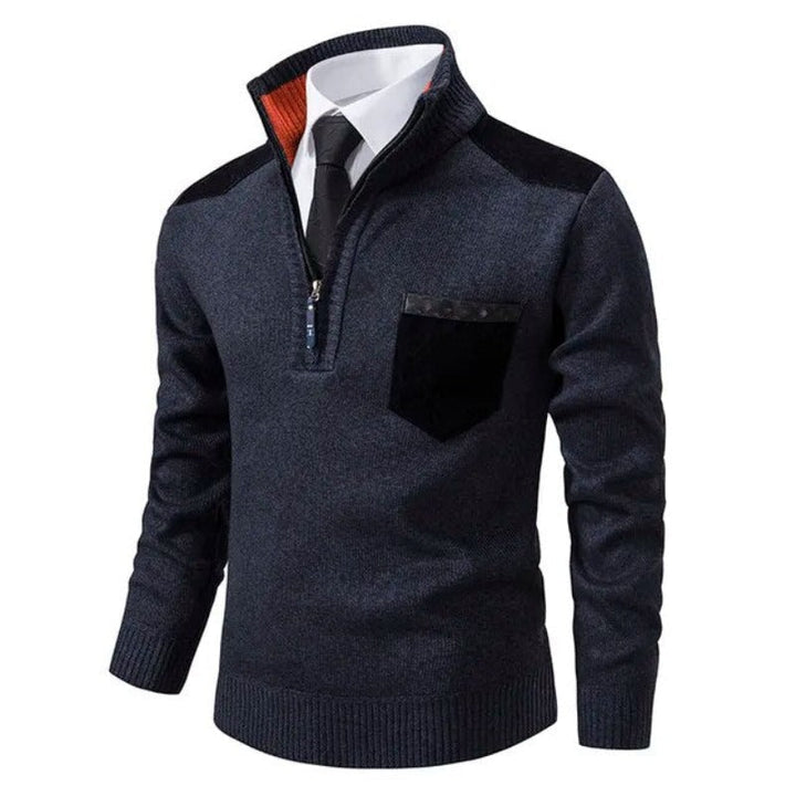 Killian - Cozy Turtleneck Sweater with Pocket Detail
