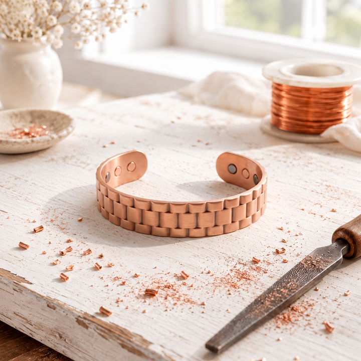 Ashlar Men's Copper Bracelet