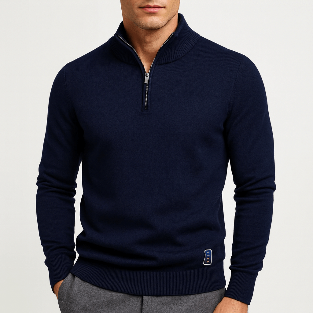 Seán - Tailored Zip-Up Sweater