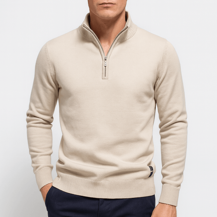 Seán - Tailored Zip-Up Sweater