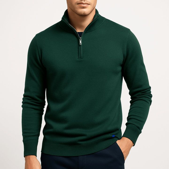 Seán - Tailored Zip-Up Sweater