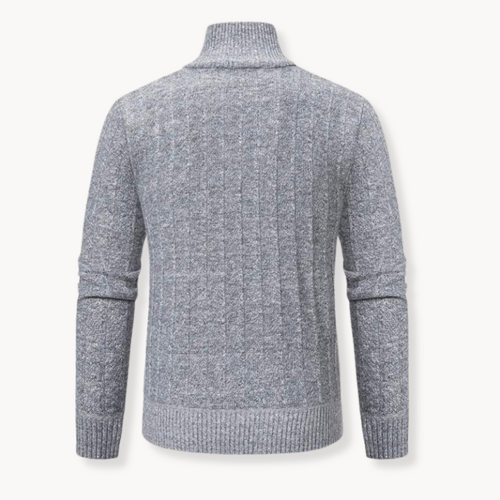 Cian - Versatile 1/4 Zip Sweater with Adjustable Fit