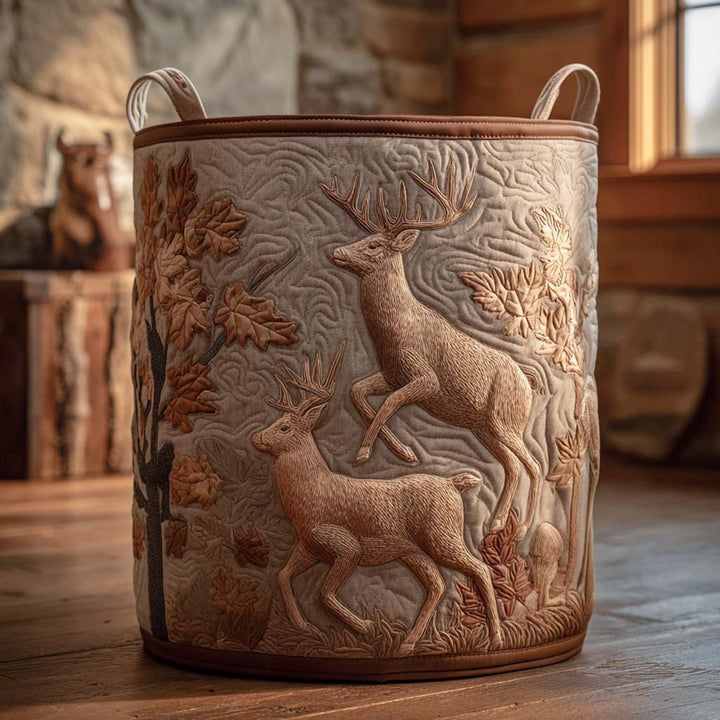 Cedar Peak | Quilted Laundry Basket