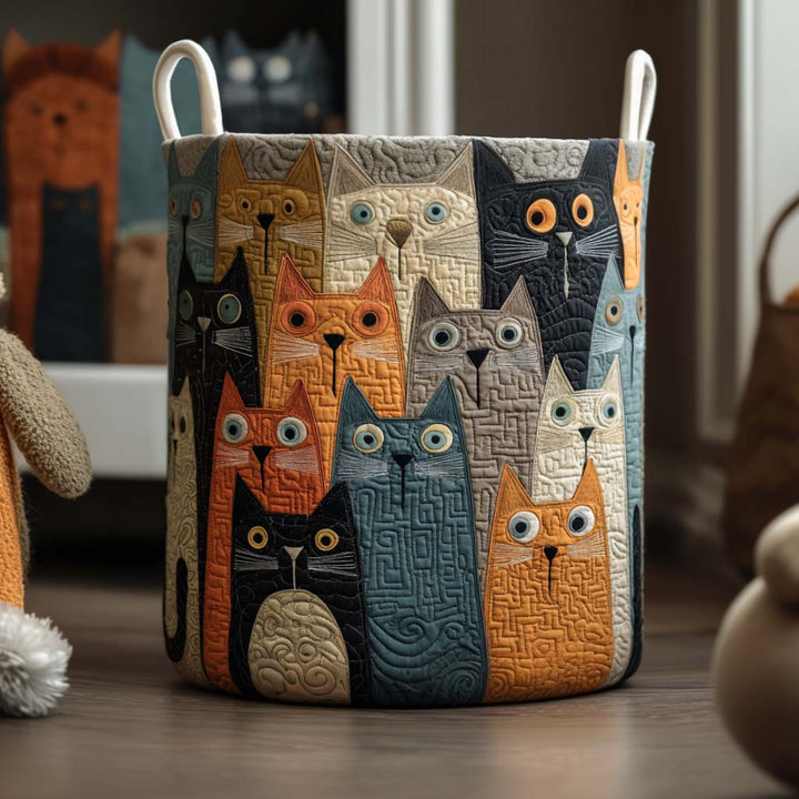 Colorful Spirit | Quilted Laundry Basket