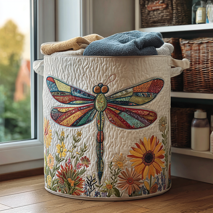 Dragonfly Pattern | Quilted Laundry Basket