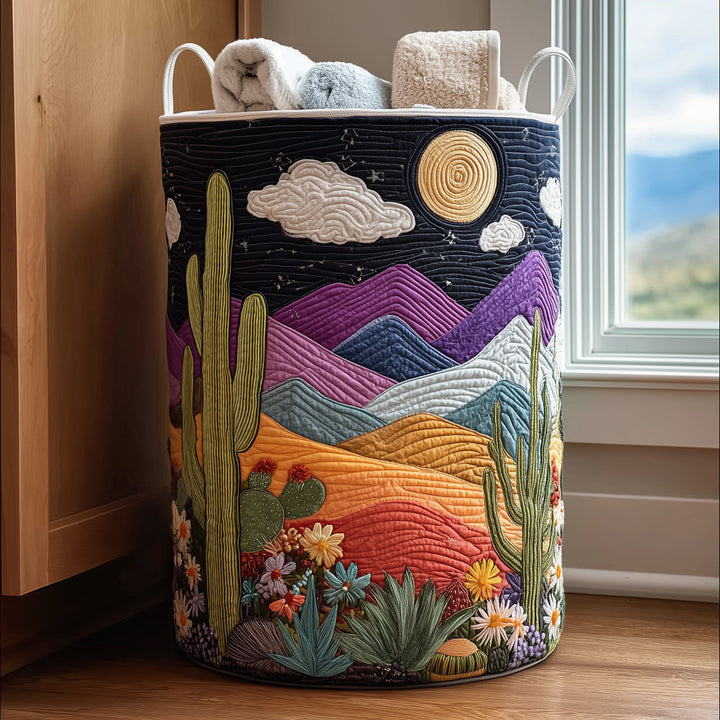 Dunes by Moonlight | Quilted Laundry Basket