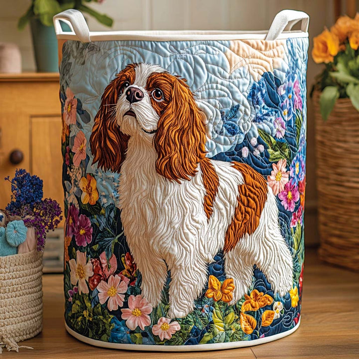 Floral | Quilted Laundry Basket