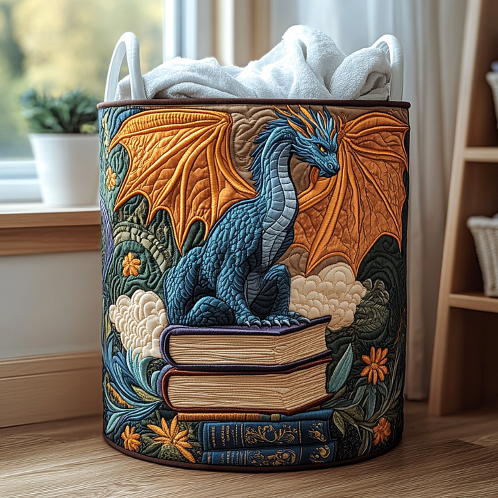 Forest Dragon | Quilted Laundry Basket