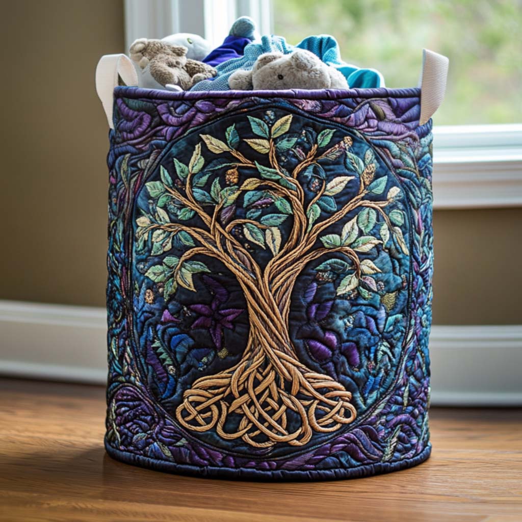 Forest Spirit | Quilted Laundry Basket