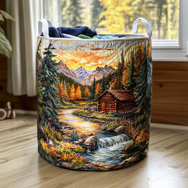 Forest Stroll | Quilted Laundry Basket