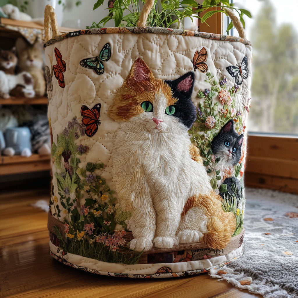 Garden Muse | Quilted Laundry Basket