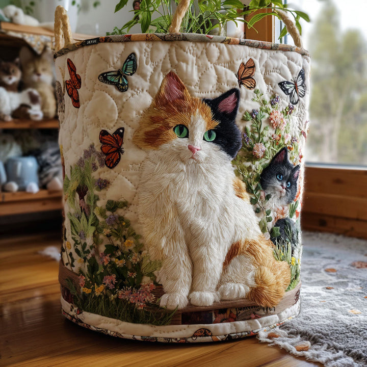 Garden Muse | Quilted Laundry Basket
