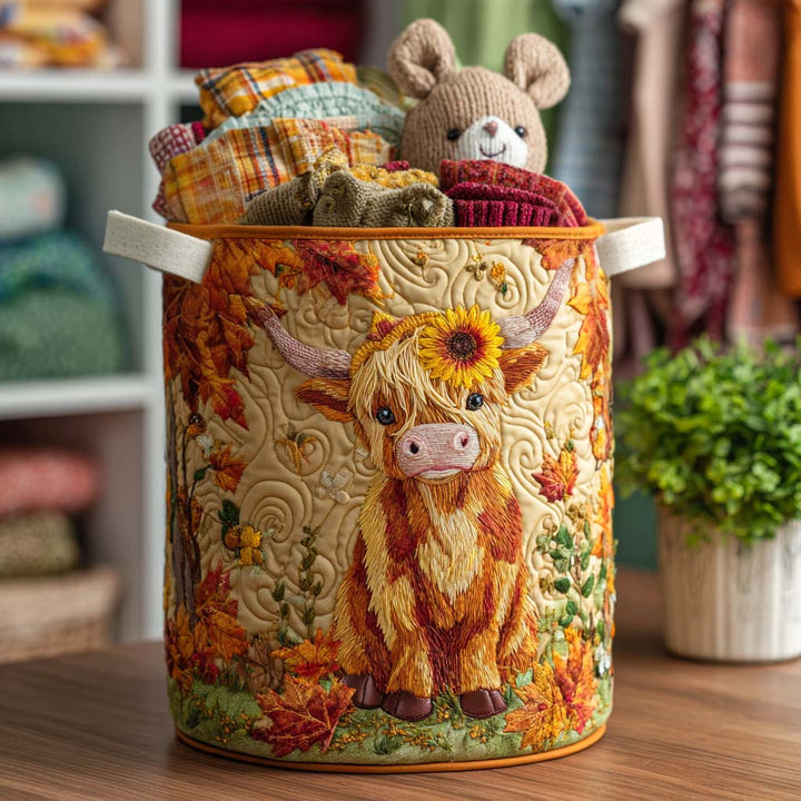 Highland Meadow | Quilted Laundry Basket