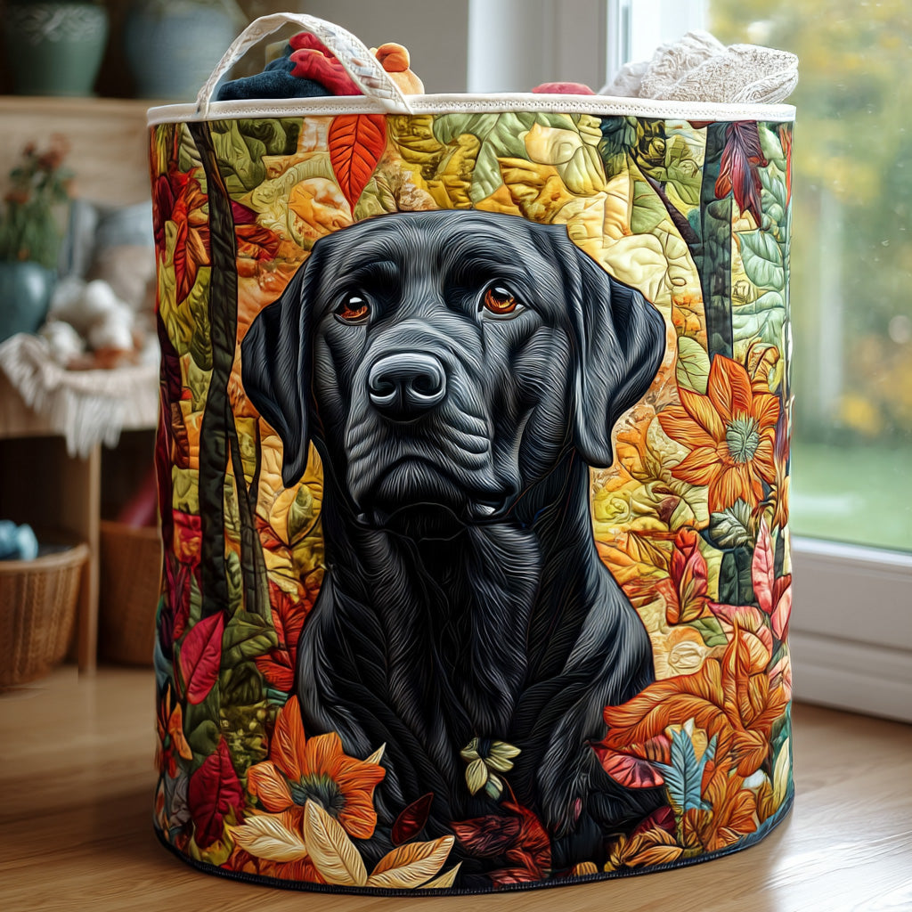 Labrador Loyalty | Quilted Laundry Basket